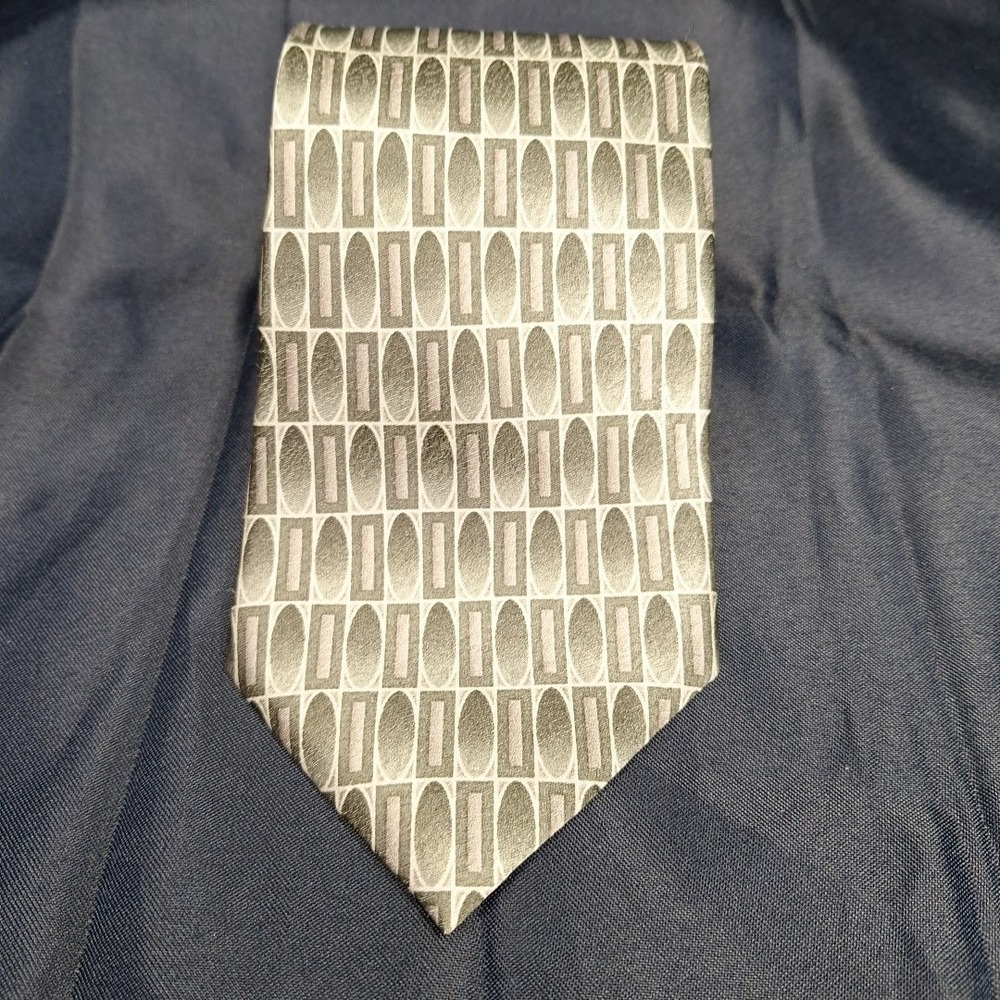 NOS VINTAGE Pierre Cardin 100% Silk Tie Khaki Beige Gray Tan Cream USA 4" NWT